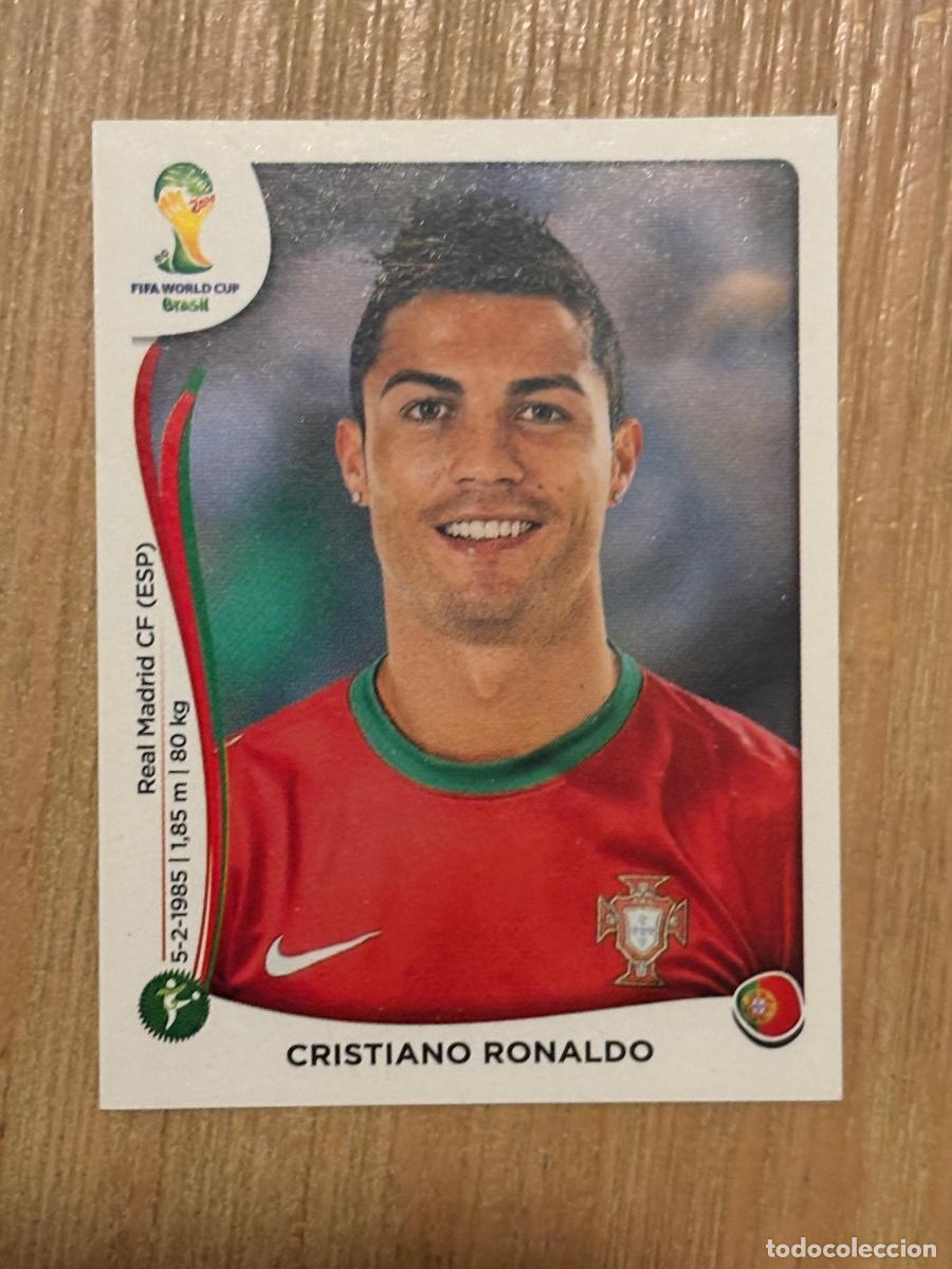 Football Stickers: 28. CRISTIANO RONALDO PORTUGAL N 523 MUNDIAL FUTBOL 14 FIFA WORLD CUP BRASIL 2014