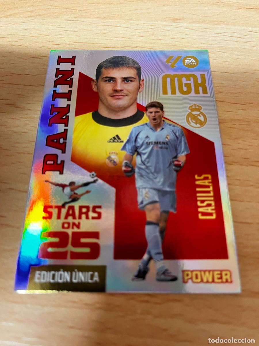 Cromos de f&uacute;tbol: MEGACRACKS MGK 2026 2027 26 27 PANINI N&ordm; P428 P 428 CASILLAS REAL MADRID STARS ON 25 EDICION UNICA P