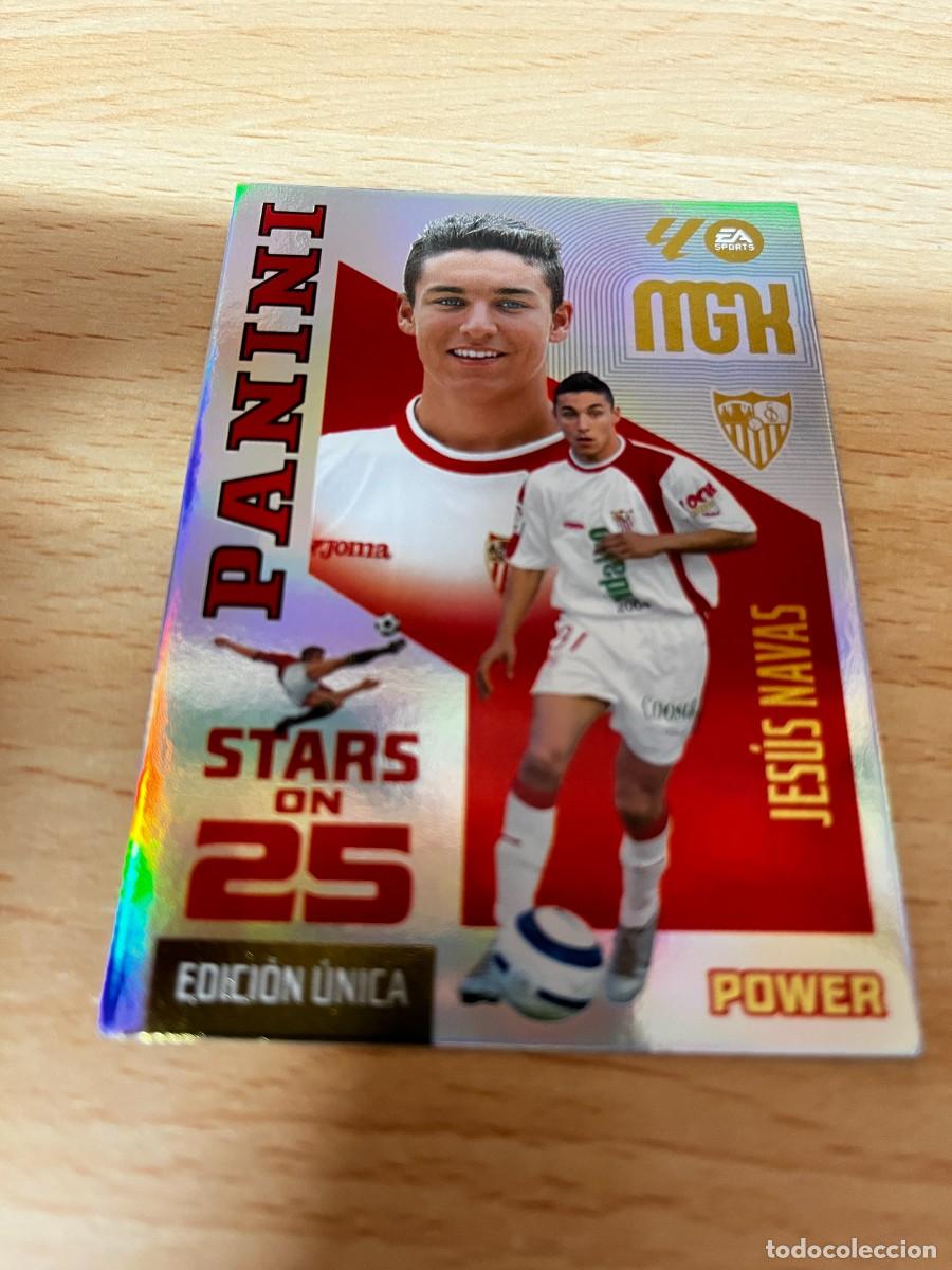 Cromos de f&uacute;tbol: MEGACRACKS MGK 2026 2027 26 27 PANINI N&ordm; P437 P 437 JESUS NAVAS STARS ON 25 EDICION UNICA POWER