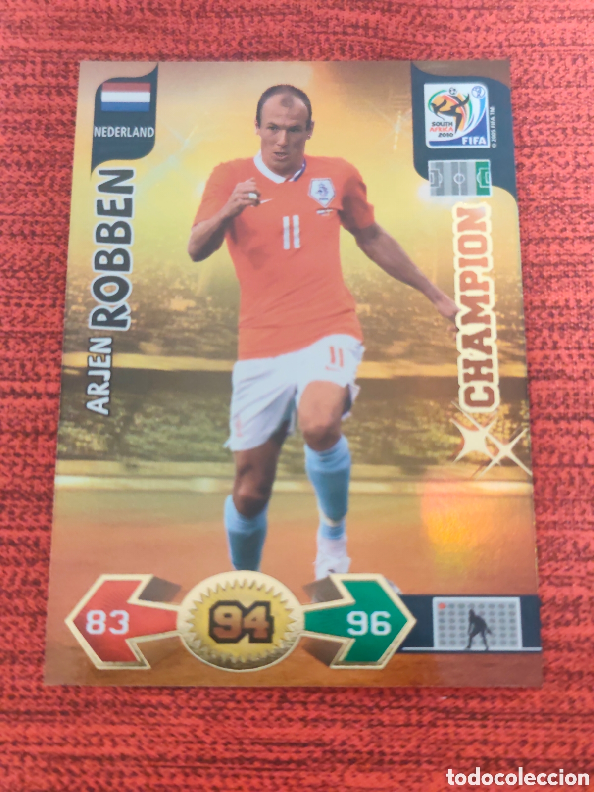 Cartes &agrave; collectionner de Football: CHAMPION ROBBEN HOLANDA ADRENALYN XL WORLD CUP SOUTH AFRICA 2010