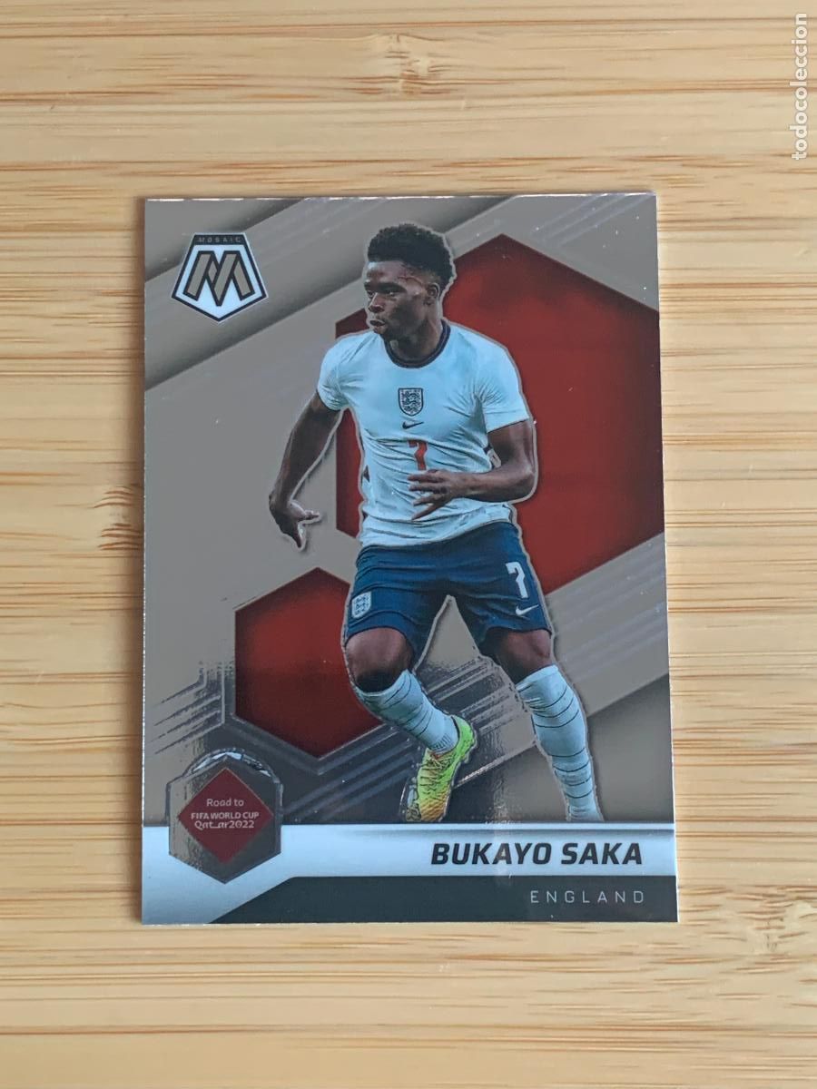 Cartes &agrave; collectionner de Football: BUKAYO SAKA - ENGLAND - PANINI MOSAIC ROAD TO QATAR 2022