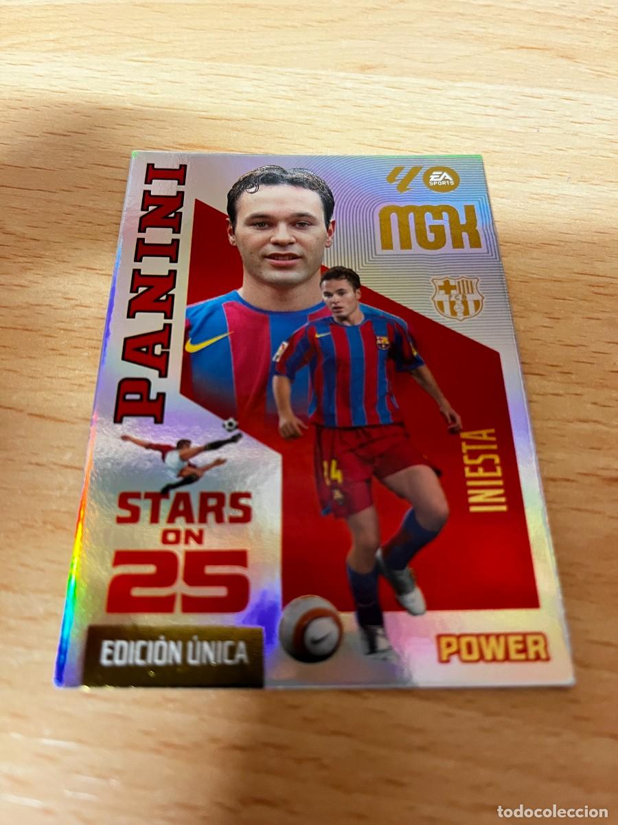 Cartes &agrave; collectionner de Football: MEGACRACKS MGK 2026 2027 26 27 PANINI N&ordm; P434 P 434 INIESTA BARCELONA STARS ON 25 EDICION UNICA POWE