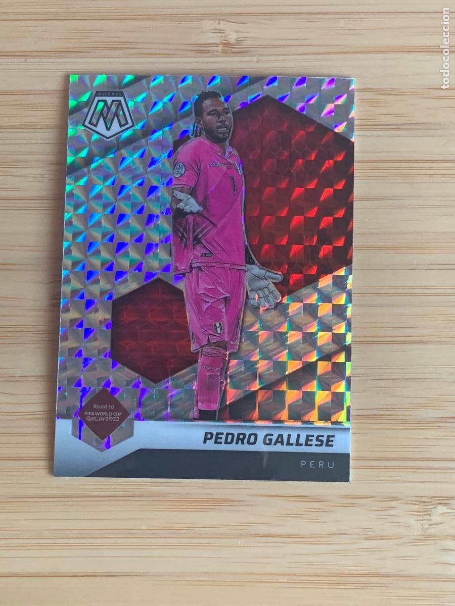 Football Stickers: PEDRO GALLESE - MOSAIC PRIZM - PERU - PANINI MOSAIC ROAD TO QATAR 2022