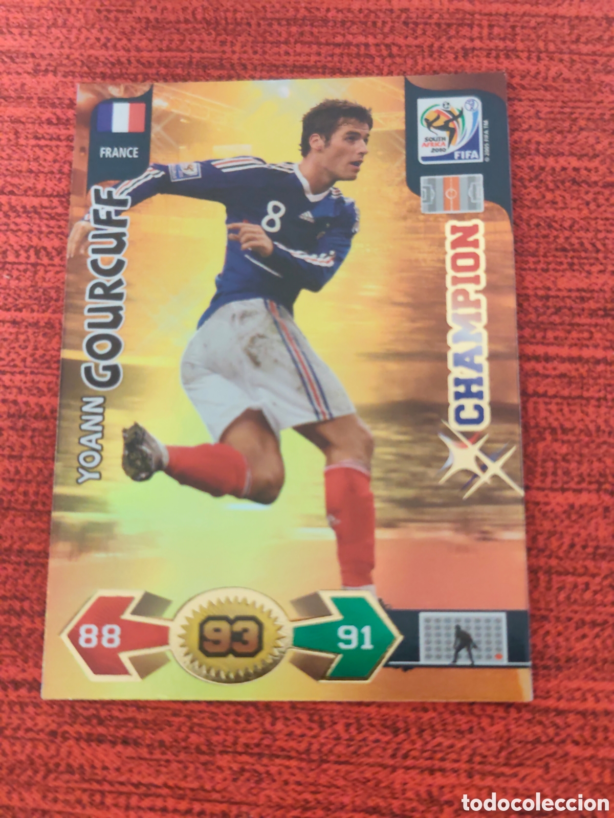 Football Stickers: CHAMPION GOURCUFF FRANCIA ADRENALYN XL WORLD CUP SOUTH AFRICA 2010