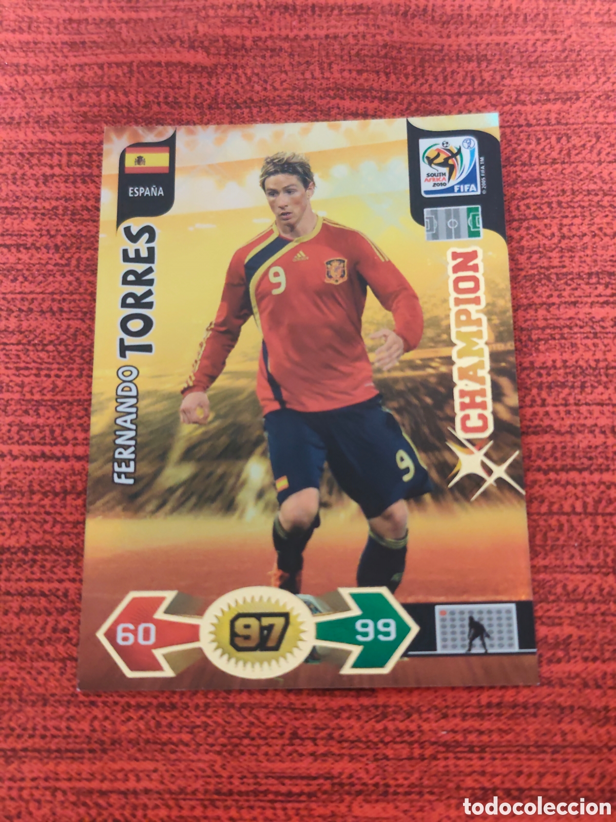 Cromos de f&uacute;tbol: CHAMPION TORRES ESPA&Ntilde;A ADRENALYN XL WORLD CUP SOUTH AFRICA 2010