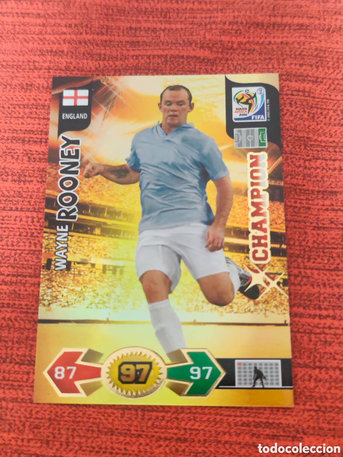 Cromos de f&uacute;tbol: CHAMPION ROONEY INGLATERRA ADRENALYN XL WORLD CUP SOUTH AFRICA 2010