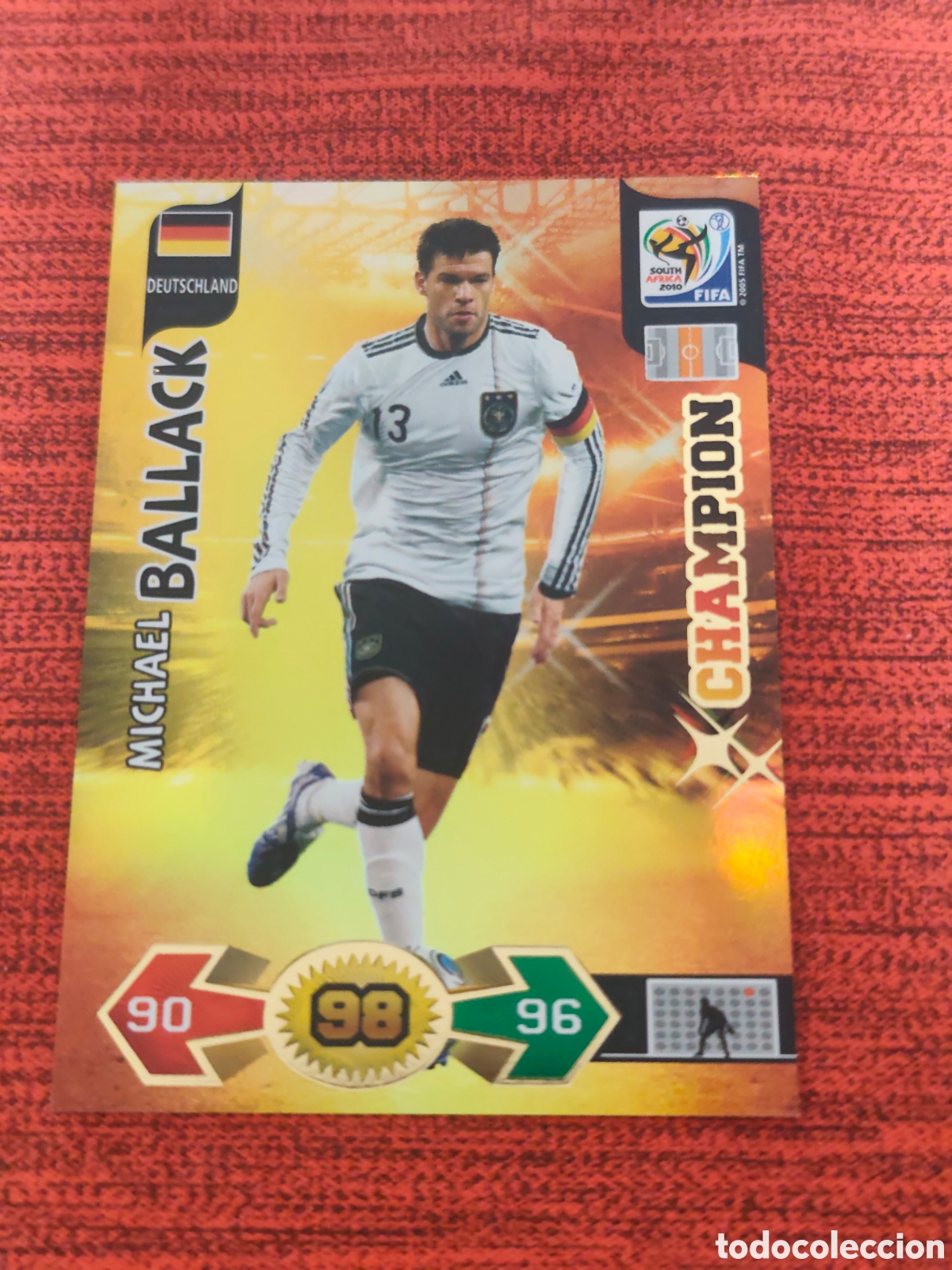 Cromos de f&uacute;tbol: CHAMPION BALLACK ALEMANIA ADRENALYN XL WORLD CUP SOUTH AFRICA 2010