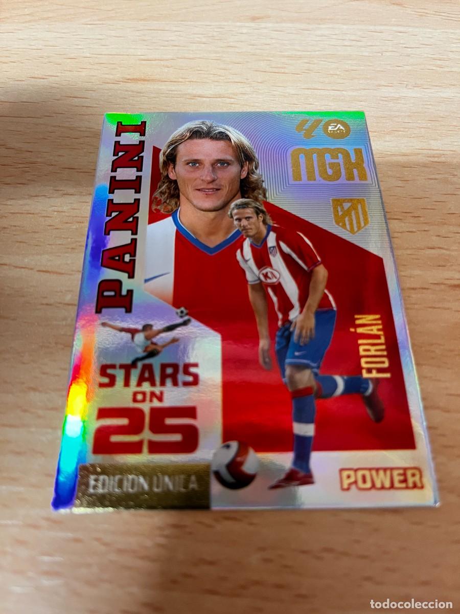 Cromos de f&uacute;tbol: MEGACRACKS MGK 2026 2027 26 27 PANINI N&ordm; P439 P 439 DIEGO FORLAN ATLETICO MADRID STARS ON 25 EDICION