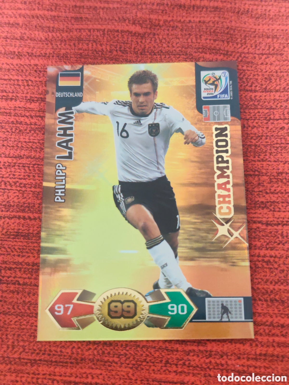 Cromos de f&uacute;tbol: CHAMPION LAHM ALEMANIA ADRENALYN XL WORLD CUP SOUTH AFRICA 2010