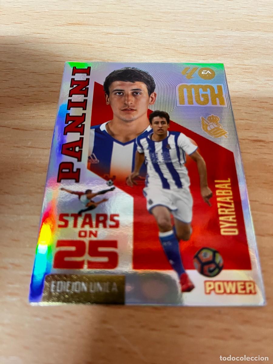 Cromos de f&uacute;tbol: MEGACRACKS MGK 2026 2027 26 27 PANINI N&ordm; P448 P 448 OYARZABAL REAL SOCIEDAD STARS ON 25 EDICION POWE