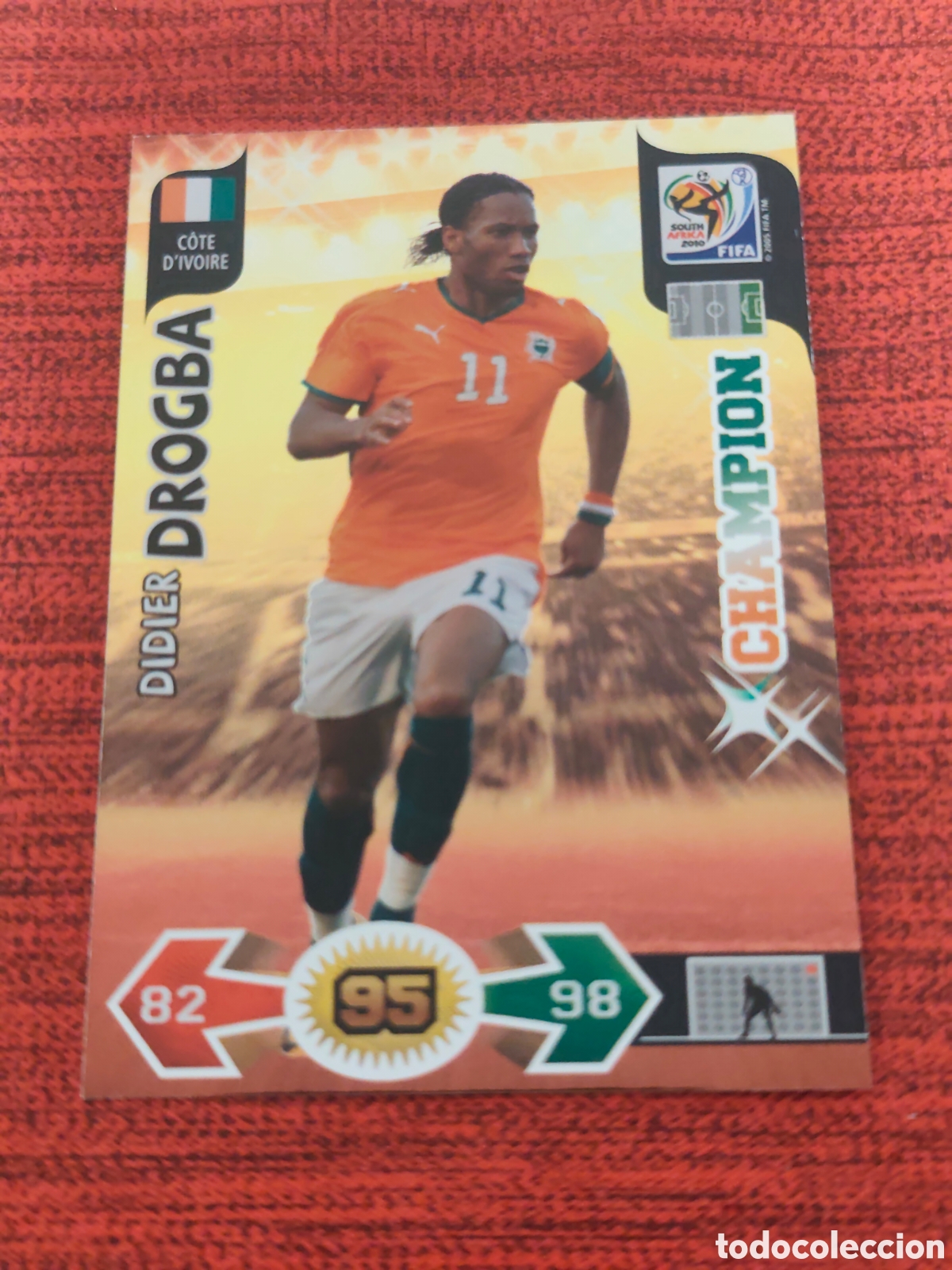 Cromos de f&uacute;tbol: CHAMPION DROGBA COSTA MARFIL ADRENALYN XL WORLD CUP SOUTH AFRICA 2010