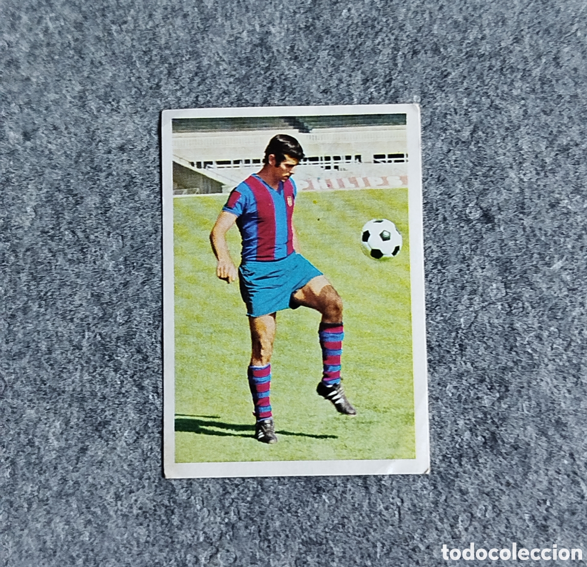 Cromos de f&uacute;tbol: SIN PEGAR DE LA CRUZ FC BARCELONA 75 76 1975 1976 FHER DISGRA CROMO NUNCA PEGADO