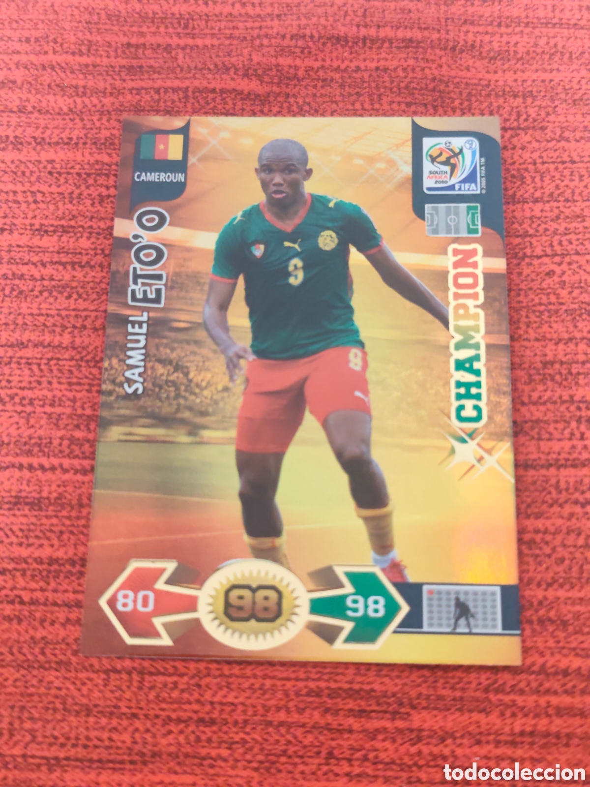 Cromos de f&uacute;tbol: CHAMPION ETO'O CAMER&Uacute;N ADRENALYN XL WORLD CUP SOUTH AFRICA 2010
