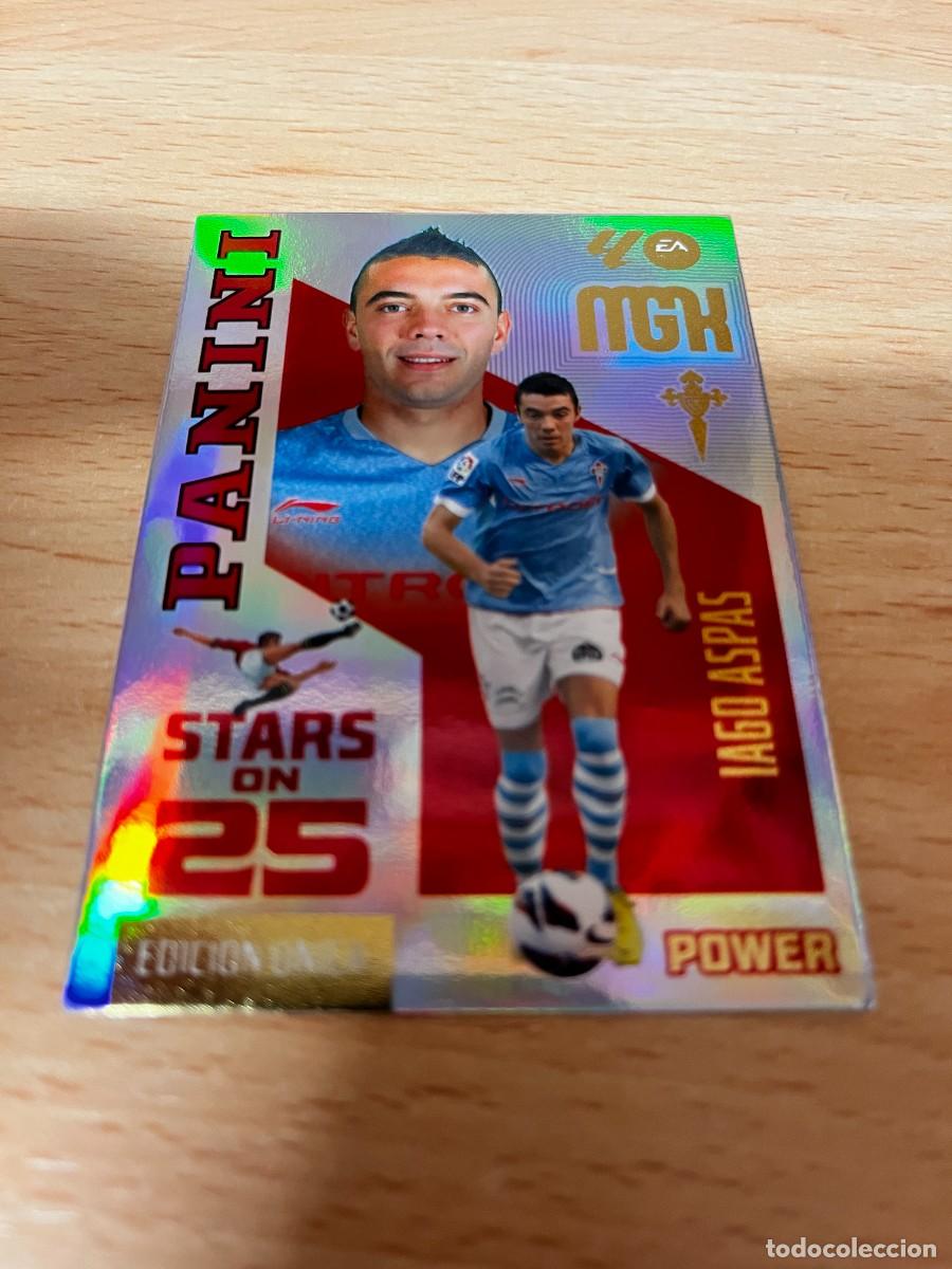 Cromos de f&uacute;tbol: MEGACRACKS MGK 2026 2027 26 27 PANINI N&ordm; P444 P 444 IAGO ASPAS CELTA STARS ON 25 EDICION UNICA POWER