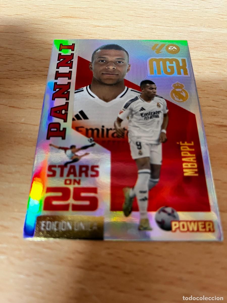 Cromos de f&uacute;tbol: MEGACRACKS MGK 2026 2027 26 27 PANINI N&ordm; P450 P 450 MBAPPE REAL MADRID STARS ON 25 EDICION UNICA POW