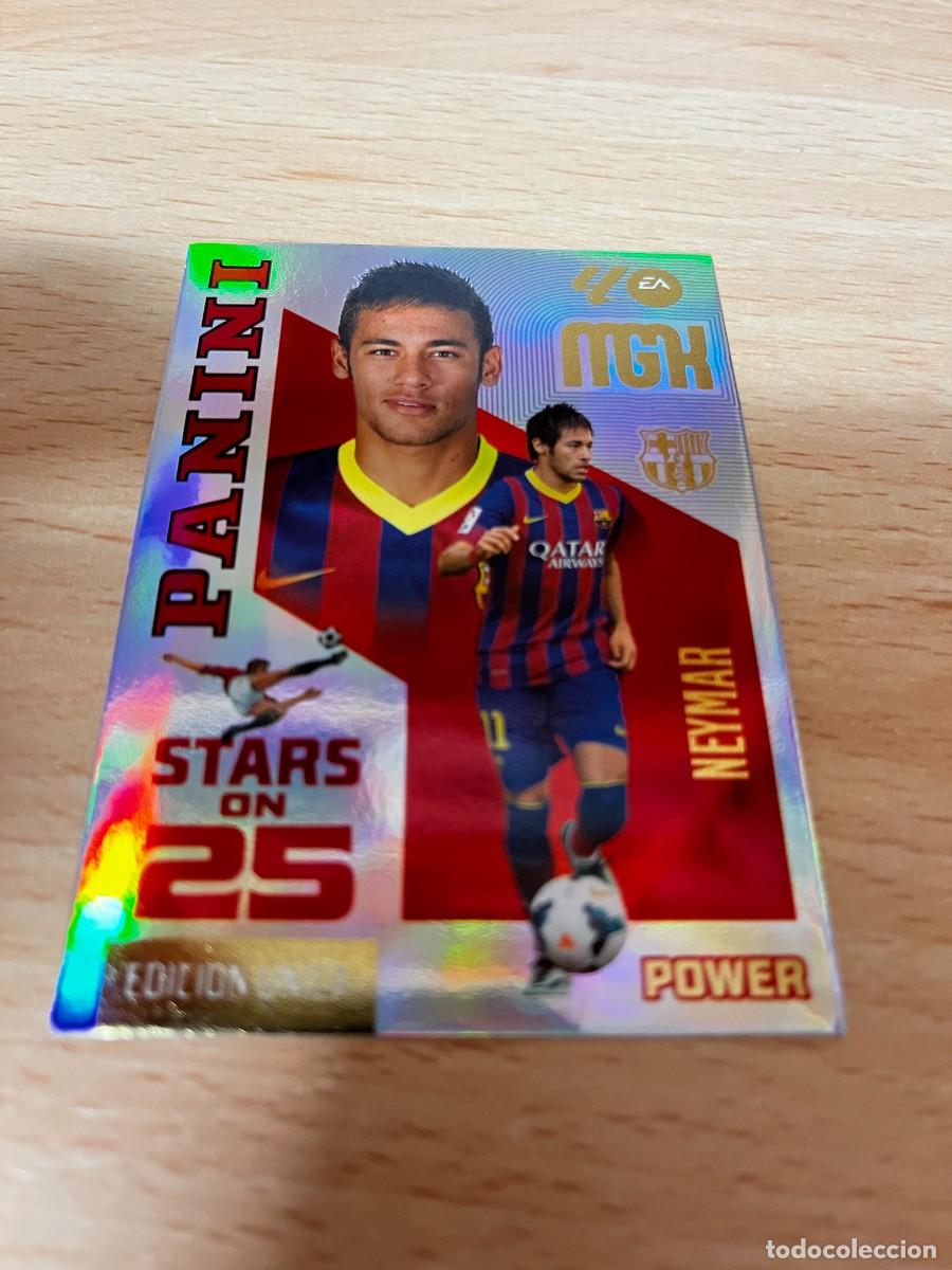 Cartes &agrave; collectionner de Football: MEGACRACKS MGK 2026 2027 26 27 PANINI N&ordm; P446 P 446 NEYMAR BARCELONA STARS ON 25 EDICION UNICA POWER