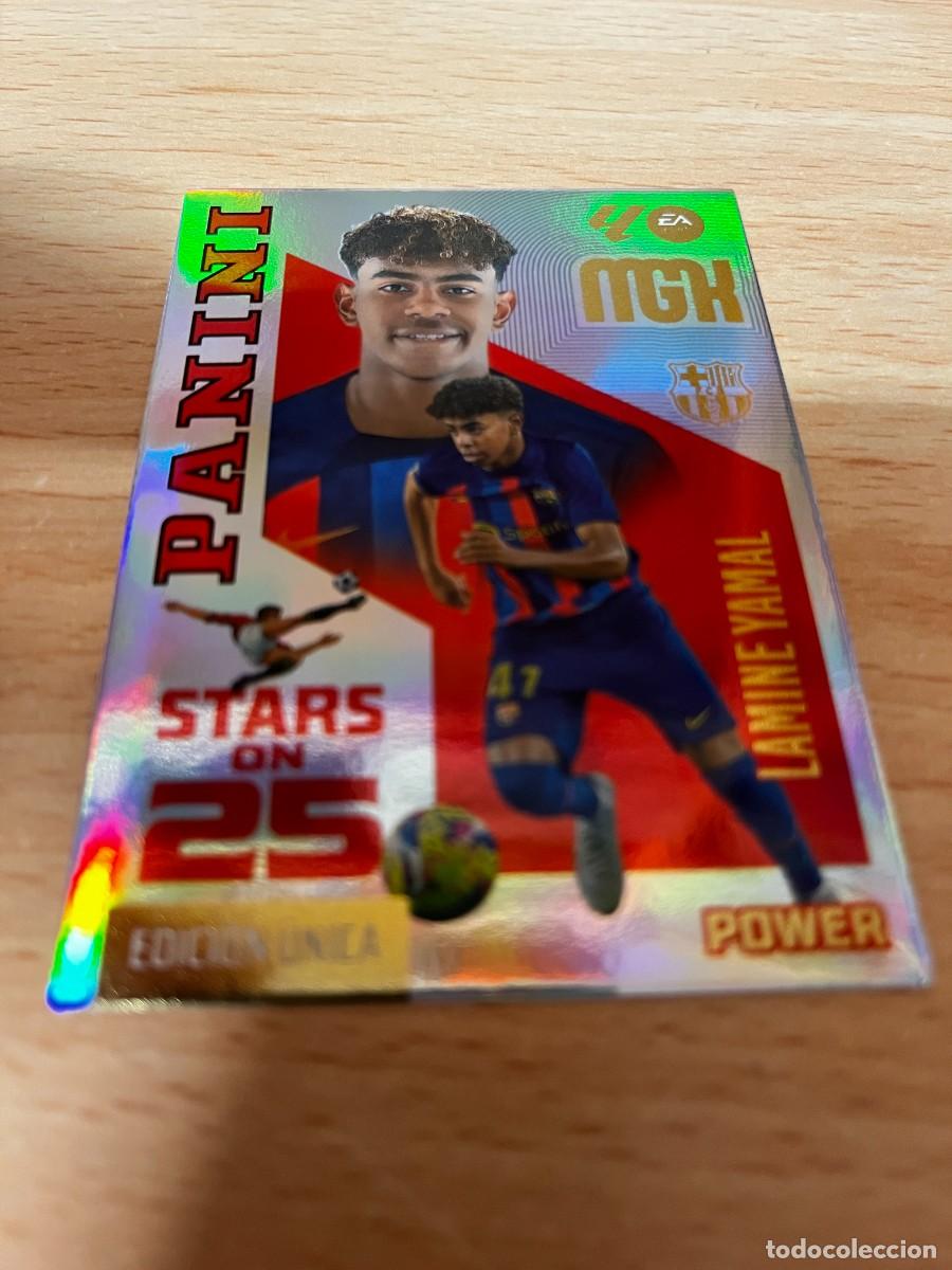 Figurine di Calcio: MEGACRACKS MGK 2026 2027 26 27 PANINI N&ordm; P449 P 449 LAMINE YAMAL BARCELONA STARS ON 25 EDICION UNICA