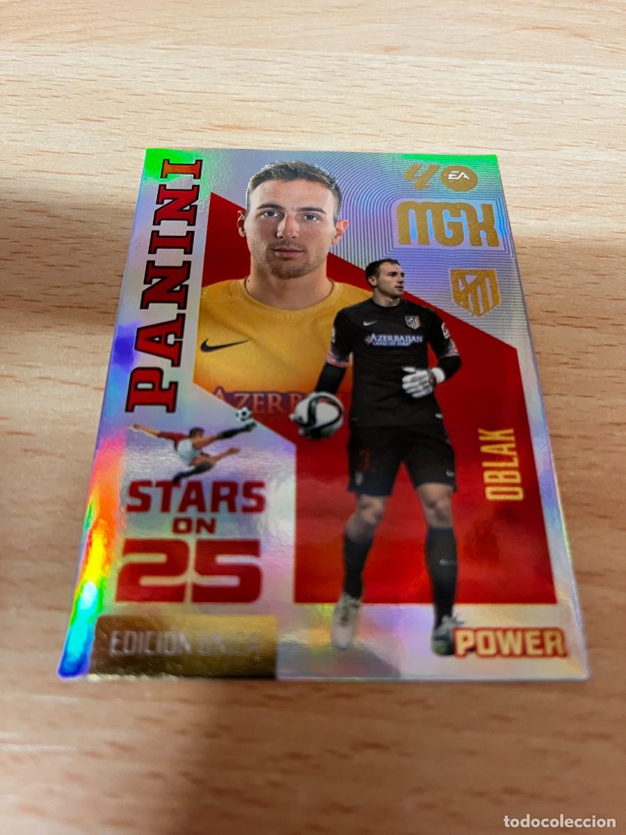 Cromos de f&uacute;tbol: MEGACRACKS MGK 2026 2027 26 27 PANINI N&ordm; P447 P 447 OBLAK ATLETICO DE MADRID STARS ON 25 EDICION POW
