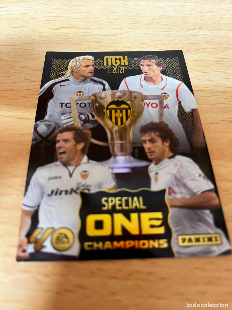 Cromos de f&uacute;tbol: MEGACRACKS MGK 2026 2027 26 27 PANINI N&ordm; VALENCIA FUTBOL CLUB SPECIAL ONE CHAMPIONS