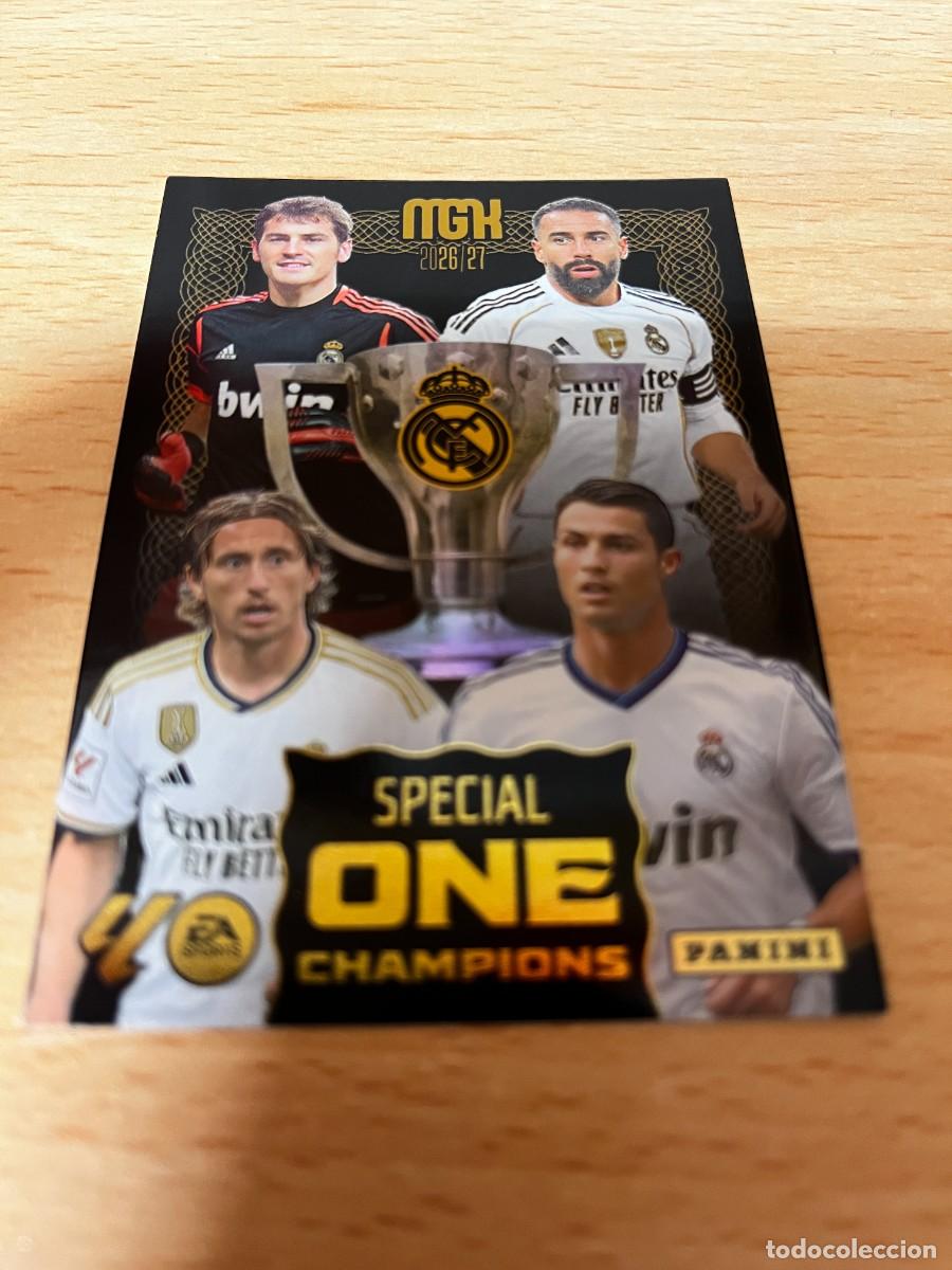Cromos de f&uacute;tbol: MEGACRACKS MGK 2026 2027 26 27 PANINI N&ordm; REAL MADRID SPECIAL ONE CHAMPIONS MODRIC RONALDO CASILLAS C