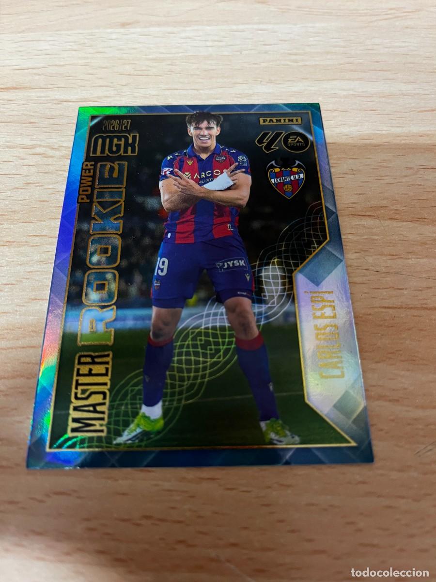 Football Stickers: MEGACRACKS MGK 2026 2027 26 27 PANINI N&ordm; P408 P 408 CARLOS ESPI LEVANTE MASTER ROOKIE POWER
