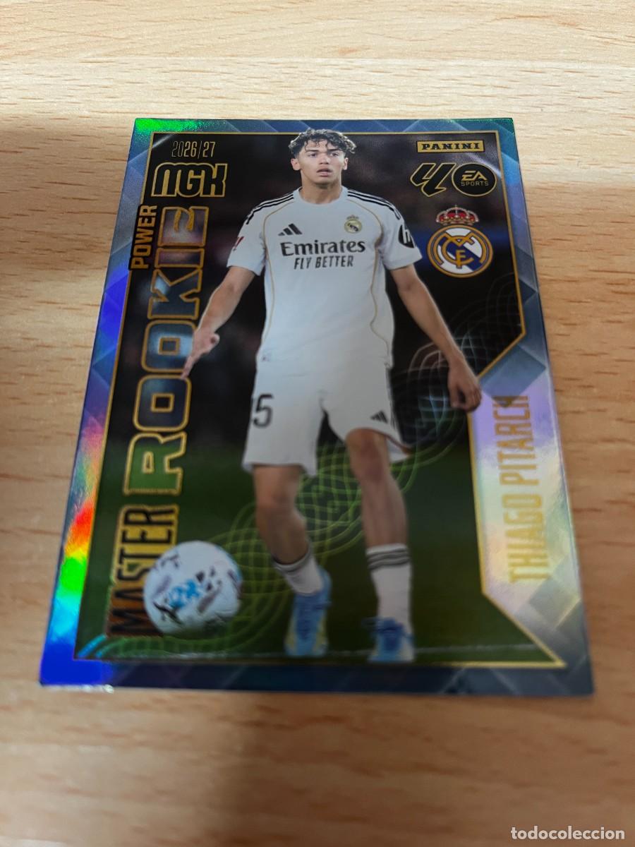 Football Stickers: MEGACRACKS MGK 2026 2027 26 27 PANINI N&ordm; P419 P 419 THIAGO PITARCH REAL MADRID MASTER ROOKIE POWER
