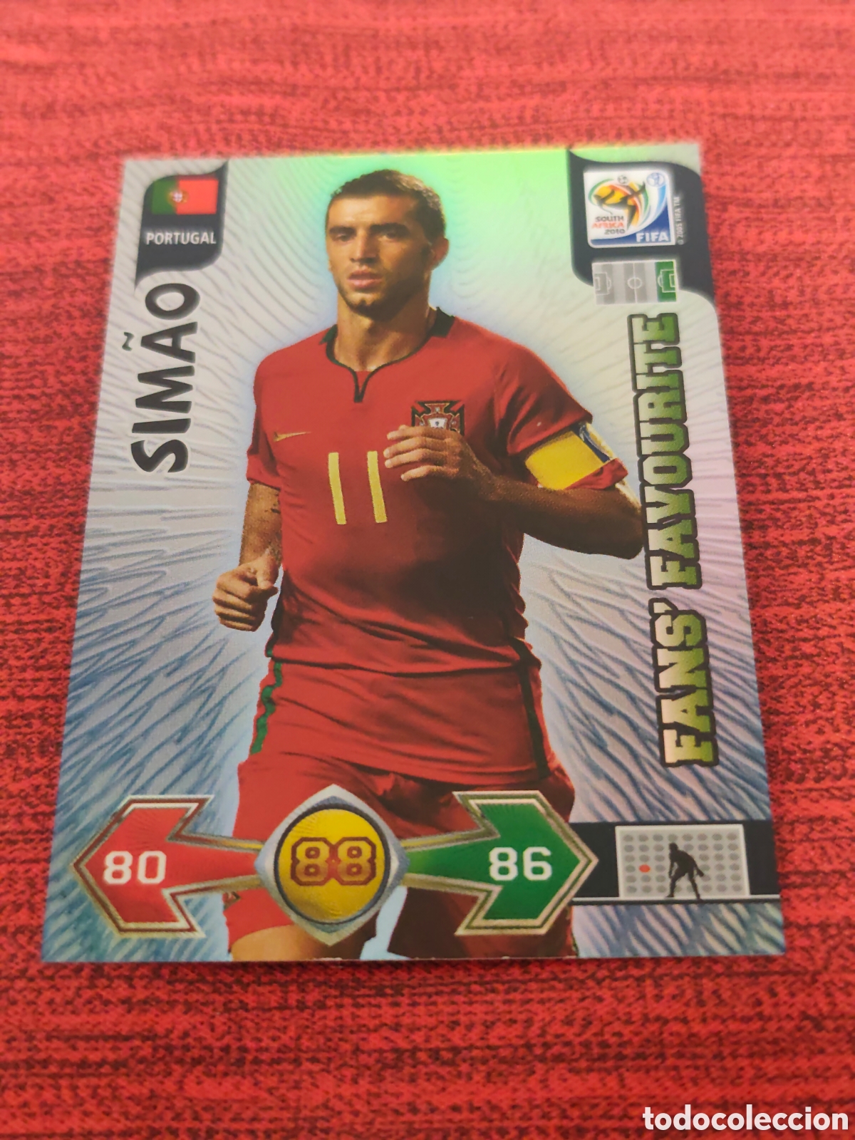 Cromos de f&uacute;tbol: FANS FAVOURITE SIM&Atilde;O PORTUGAL ADRENALYN XL WORLD CUP SOUTH AFRICA 2010