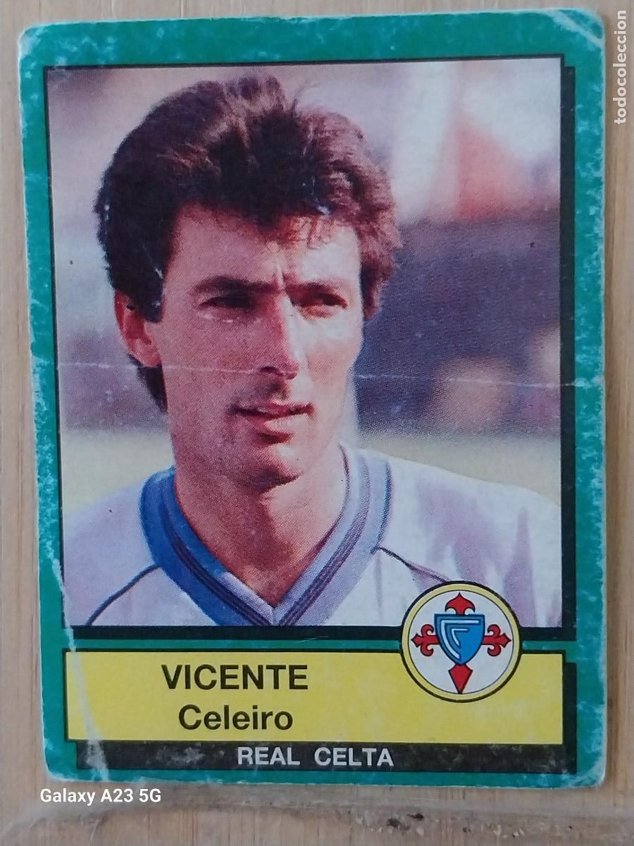 Cromos de f&uacute;tbol: VICENTE CELTA PANINI FUTBOL 90 CROMO 105 SIN PEGAR NUNCA SOBADO A&Ntilde;O 1990 ***
