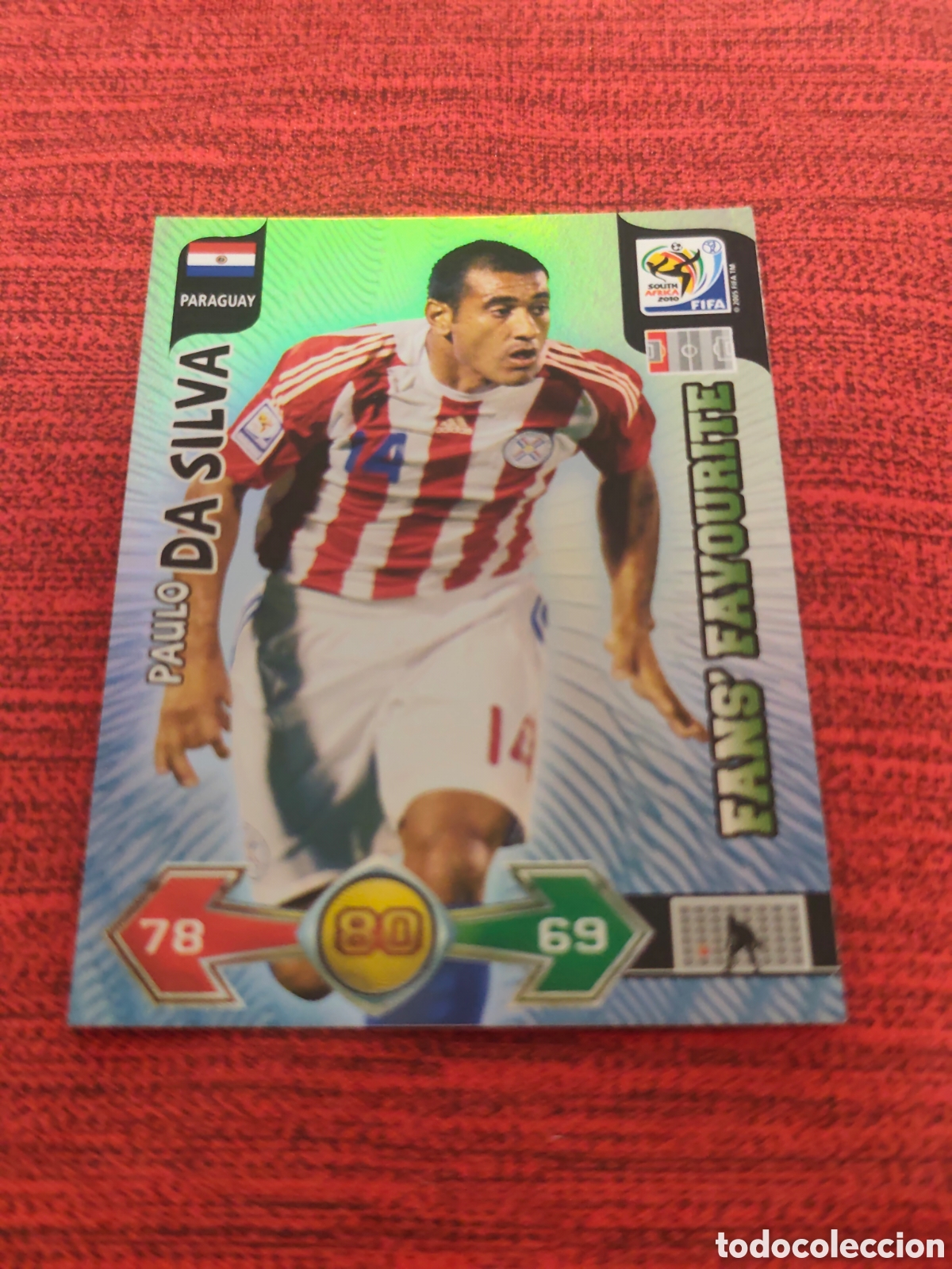 Cromos de f&uacute;tbol: FANS FAVOURITE DA SILVA PARAGUAY ADRENALYN XL WORLD CUP SOUTH AFRICA 2010