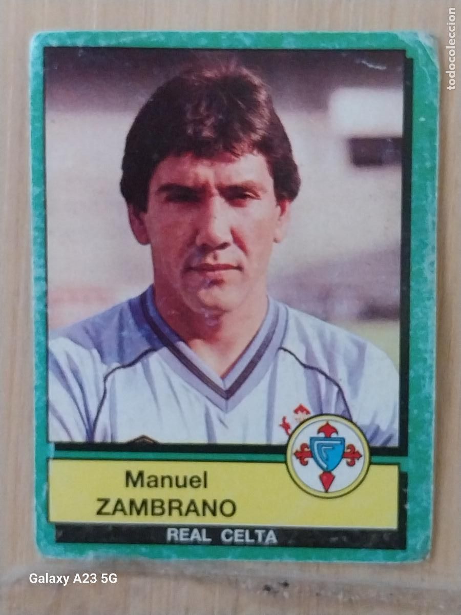 Cromos de f&uacute;tbol: ZAMBRANO CELTA PANINI FUTBOL 90 CROMO 103 SIN PEGAR NUNCA SOBADO A&Ntilde;O 1990 ***