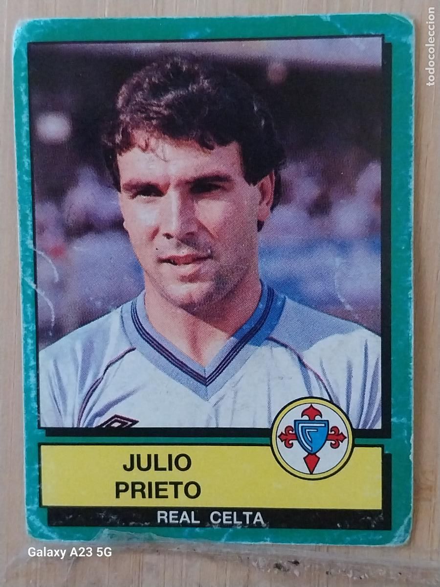 Cromos de f&uacute;tbol: JULIO PRIETO CELTA PANINI FUTBOL 90 CROMO 102 SIN PEGAR NUNCA SOBADO A&Ntilde;O 1990 ***