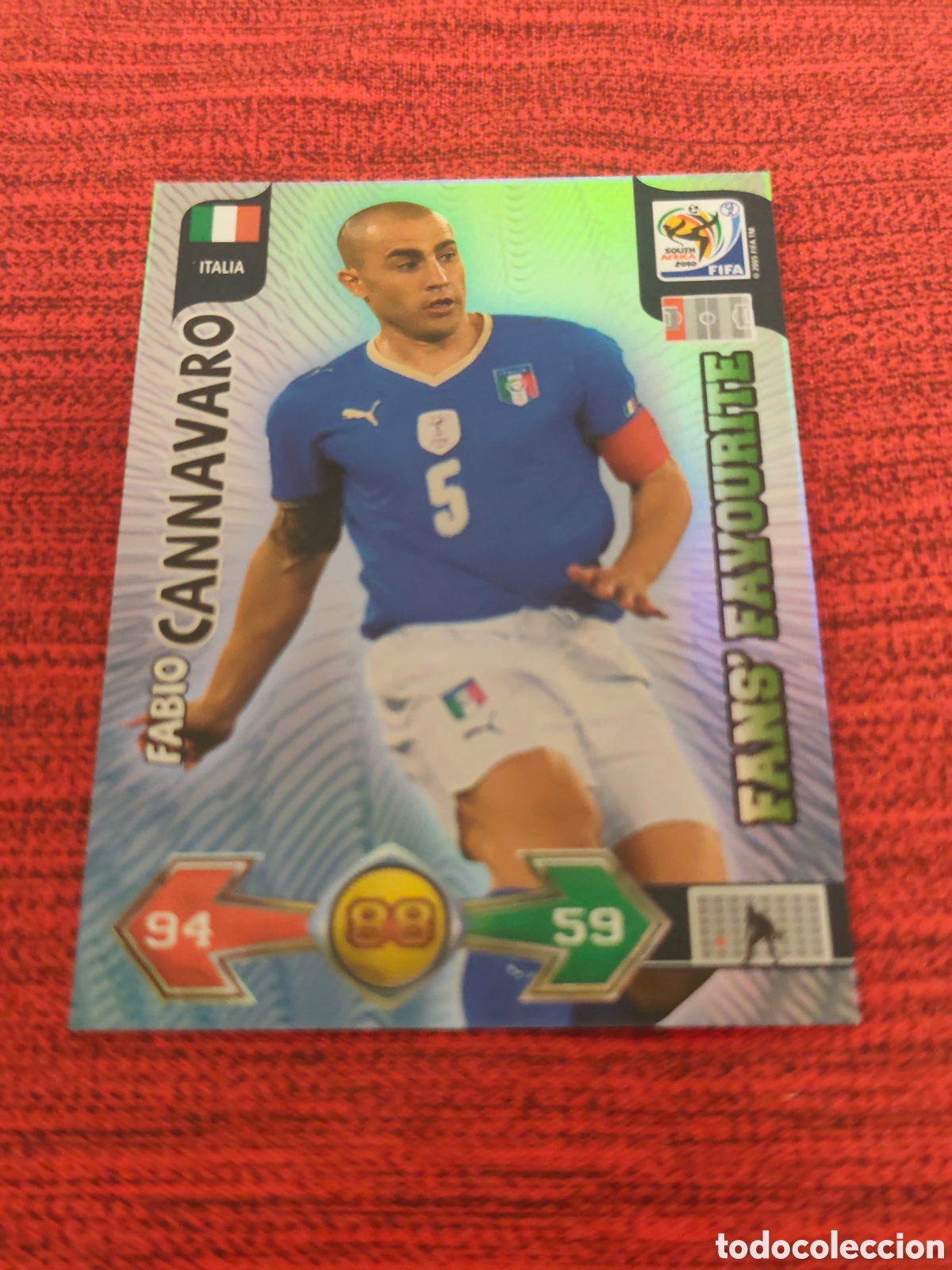 Cromos de f&uacute;tbol: FANS FAVOURITE CANNAVARO ITALIA ADRENALYN XL WORLD CUP SOUTH AFRICA 2010
