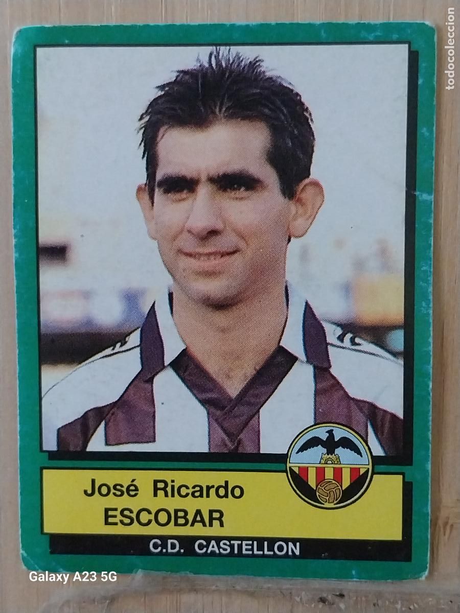 Cromos de f&uacute;tbol: ESCOBAR CASTELLON PANINI FUTBOL 90 CROMO 82 SIN PEGAR NUNCA SOBADO A&Ntilde;O 1990 ***