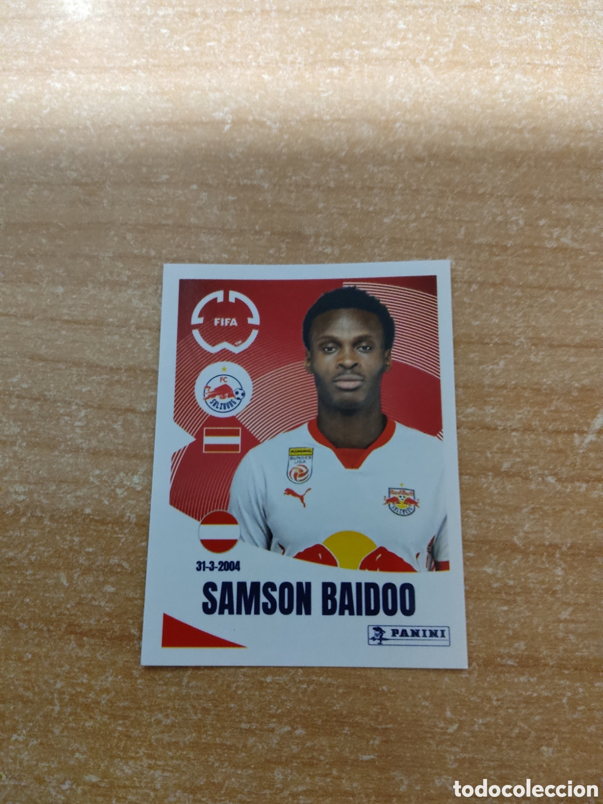 Cromos de f&uacute;tbol: 536 SAMSON BAIDOO SALZBURG FIFA CLUB WORLD CUP 2025