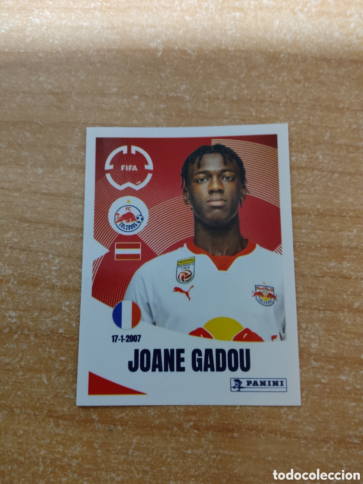 Cromos de f&uacute;tbol: 537 JOANE GADOU SALZBURG FIFA CLUB WORLD CUP 2025
