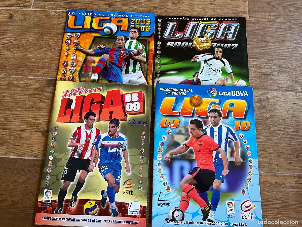 Cromos de f&uacute;tbol: MESSI - CROMOS EDITORIAL ESTE 2005 2006 2008 y 2009 - PEGADOS EN &Aacute;LBUM