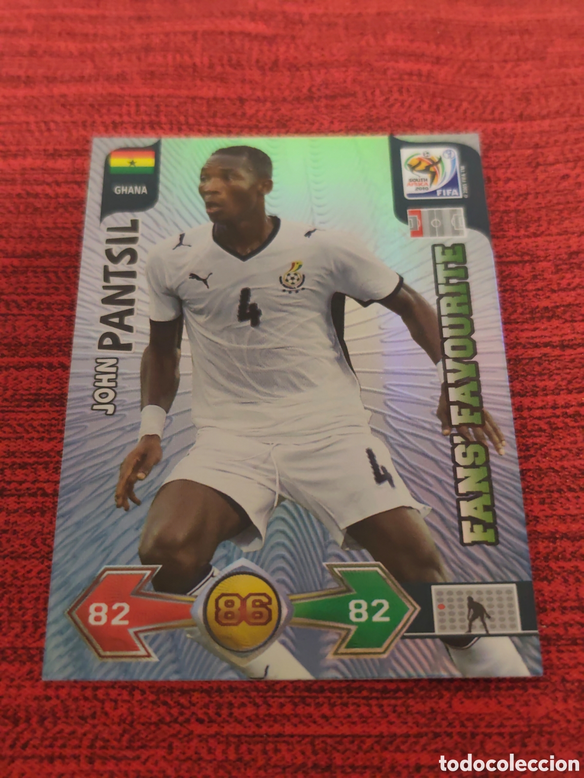 Cromos de f&uacute;tbol: FANS FAVOURITE PANTSIL GHANA ADRENALYN XL WORLD CUP SOUTH AFRICA 2010