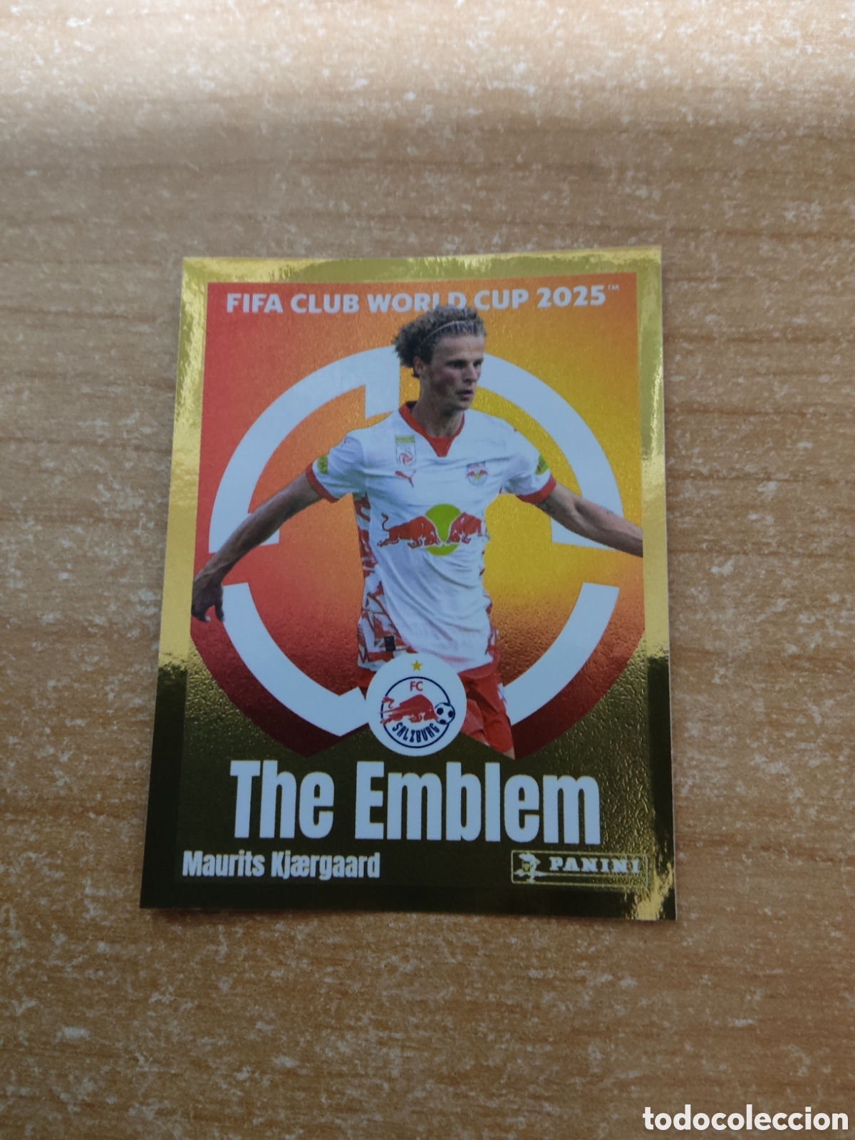 Cromos de f&uacute;tbol: 544 MAURITS KJAERGAARD THE EMBLEM SALZBURG FIFA CLUB WORLD CUP 2025