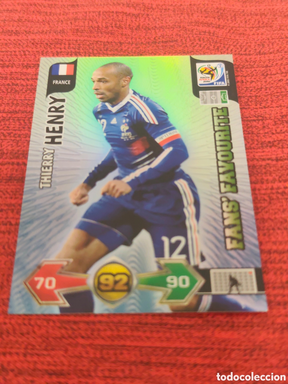Cromos de f&uacute;tbol: FANS FAVOURITE HENRY FRANCIA ADRENALYN XL WORLD CUP SOUTH AFRICA 2010