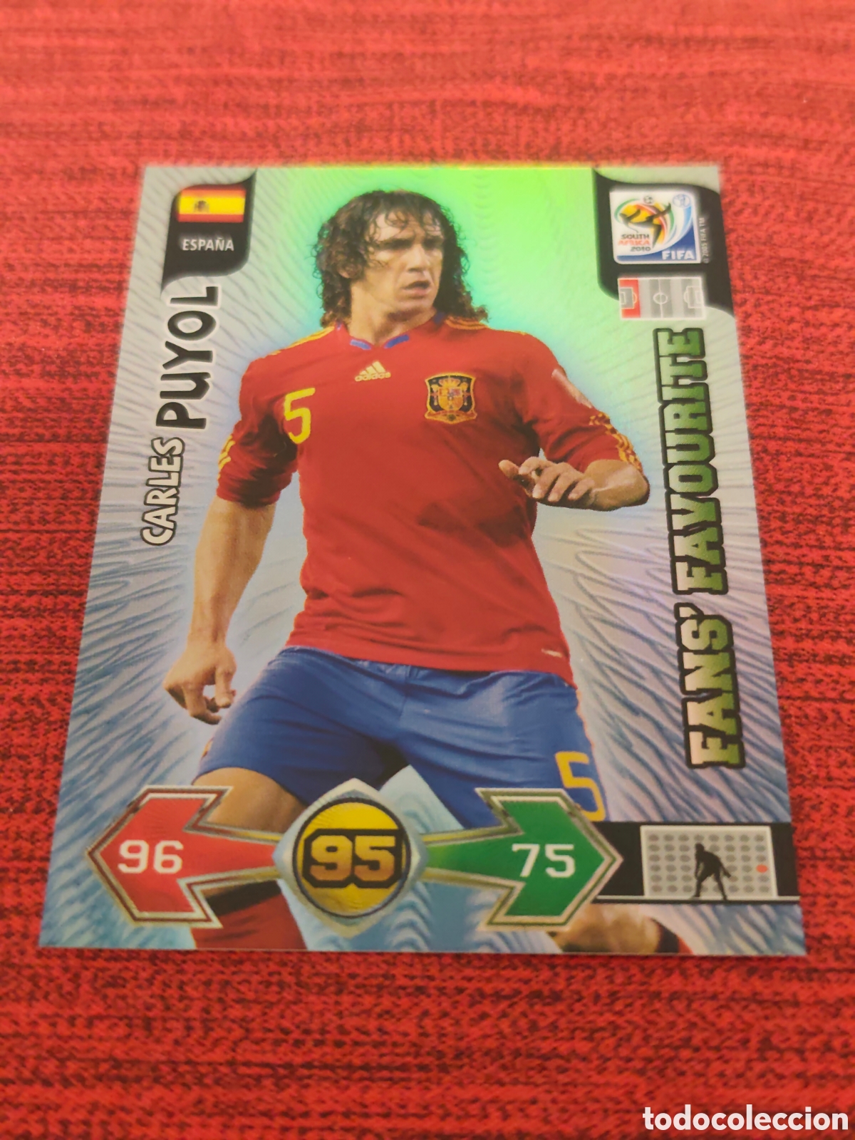 Cromos de f&uacute;tbol: FANS FAVOURITE PUYOL ESPA&Ntilde;A ADRENALYN XL WORLD CUP SOUTH AFRICA 2010
