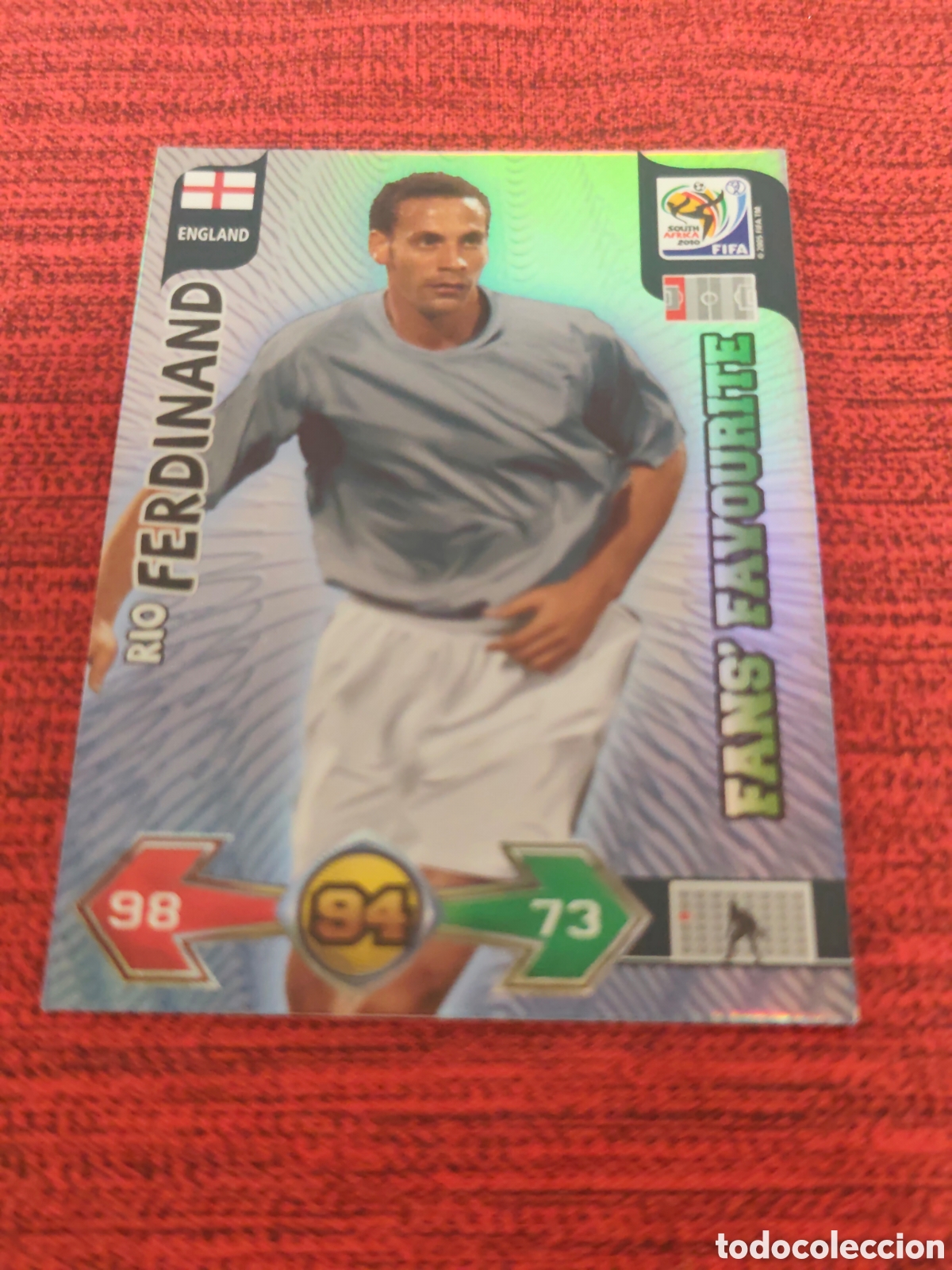 Cromos de f&uacute;tbol: FANS FAVOURITE FERDINAND INGLATERRA ADRENALYN XL WORLD CUP SOUTH AFRICA 2010