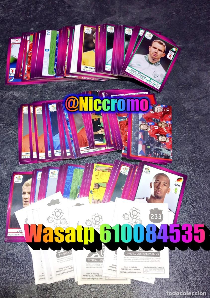 Cromos de f&uacute;tbol: eurocopa 2012 panini polonia ucrania 315 cromos diferentes euro 12 edicion internacional niccromo
