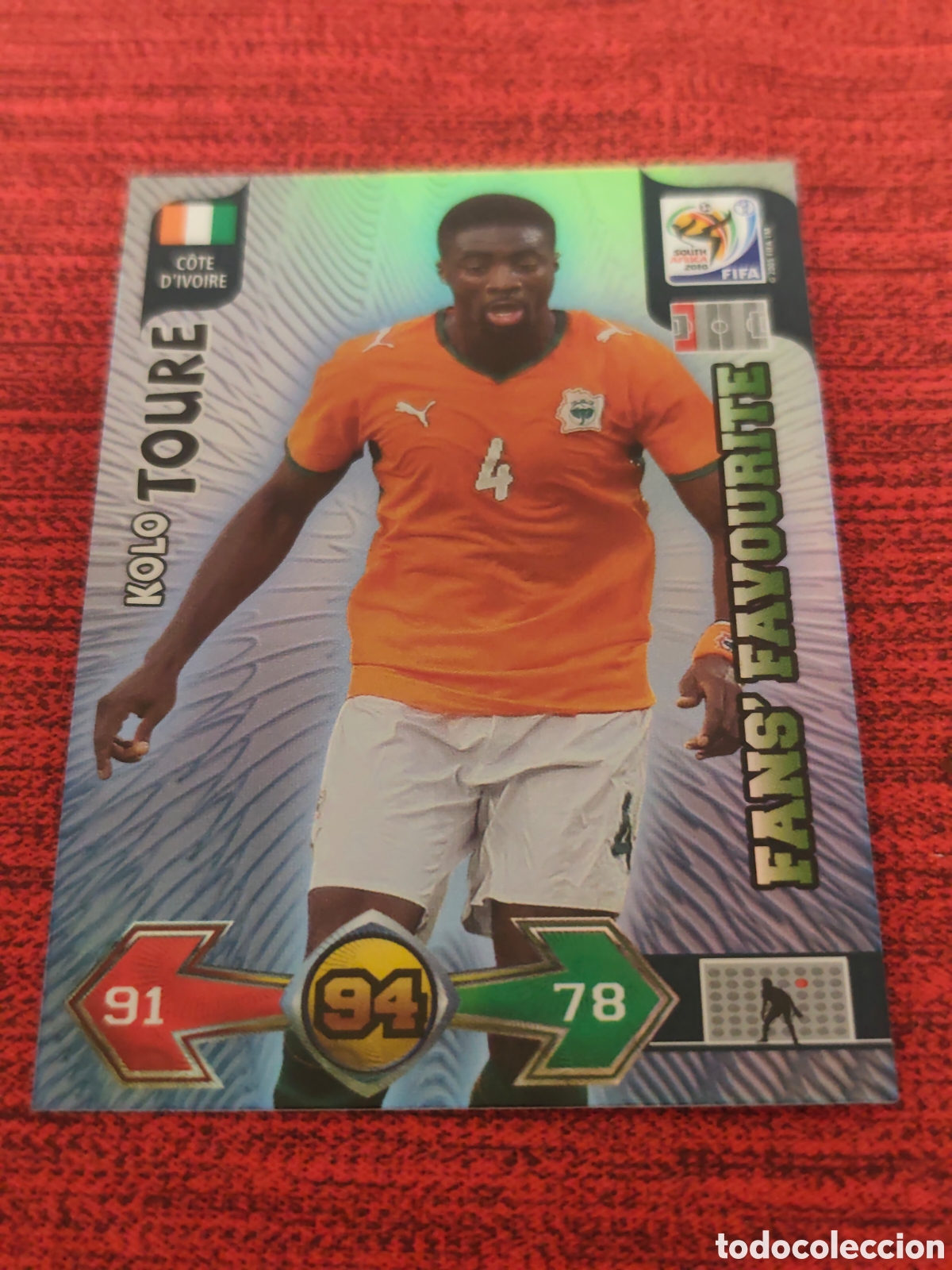 Fu&szlig;ball-Sticker: FANS FAVOURITE TOURE COSTA MARFIL ADRENALYN XL WORLD CUP SOUTH AFRICA 2010