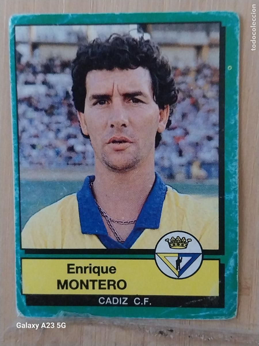 Figurine di Calcio: MONTERO CADIZ PANINI FUTBOL 90 CROMO 67 SIN PEGAR NUNCA SOBADO A&Ntilde;O 1990 ***