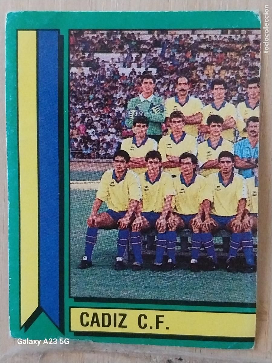 Figurine di Calcio: CADIZ PANINI FUTBOL 90 CROMO 56 SIN PEGAR NUNCA SOBADO A&Ntilde;O 1990 **