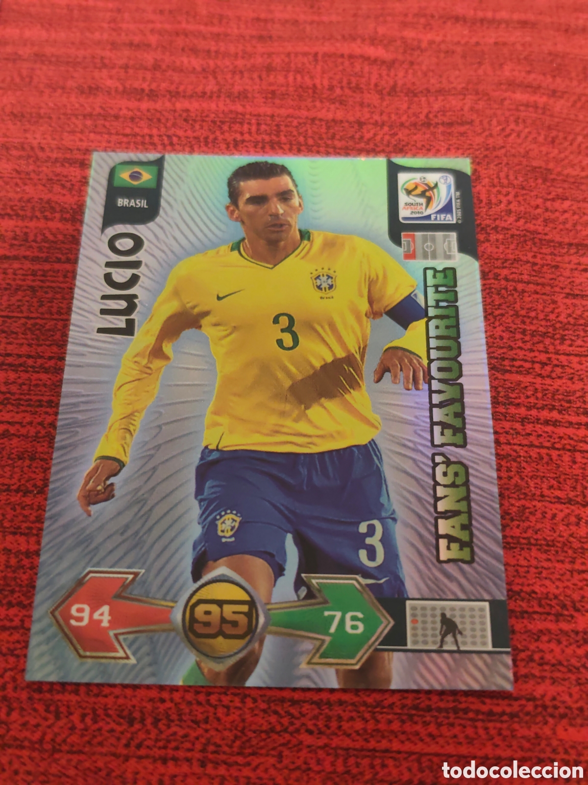 Figurine di Calcio: FANS FAVOURITE LUCIO BRASIL ADRENALYN XL WORLD CUP SOUTH AFRICA 2010