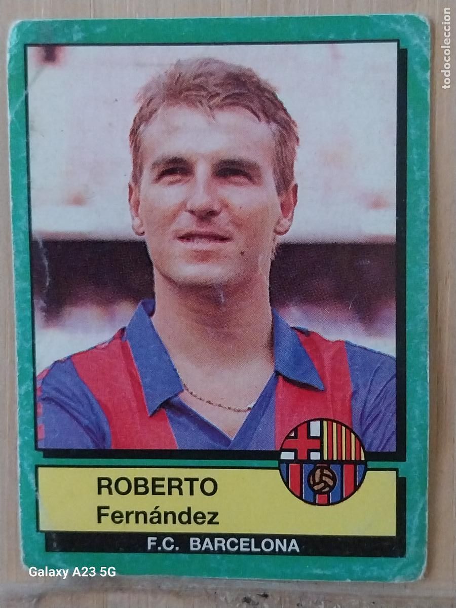 Cromos de f&uacute;tbol: ROBERTO BARCELONA PANINI FUTBOL 90 CROMO 48 SIN PEGAR NUNCA SOBADO A&Ntilde;O 1990 **