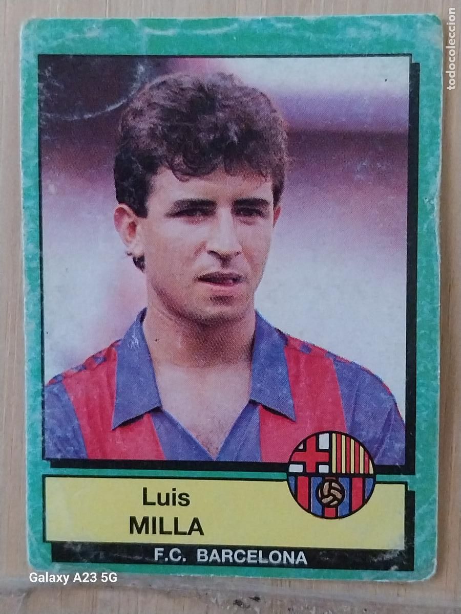 Cromos de f&uacute;tbol: MILLA BARCELONA PANINI FUTBOL 90 CROMO 46 SIN PEGAR NUNCA SOBADO A&Ntilde;O 1990 **