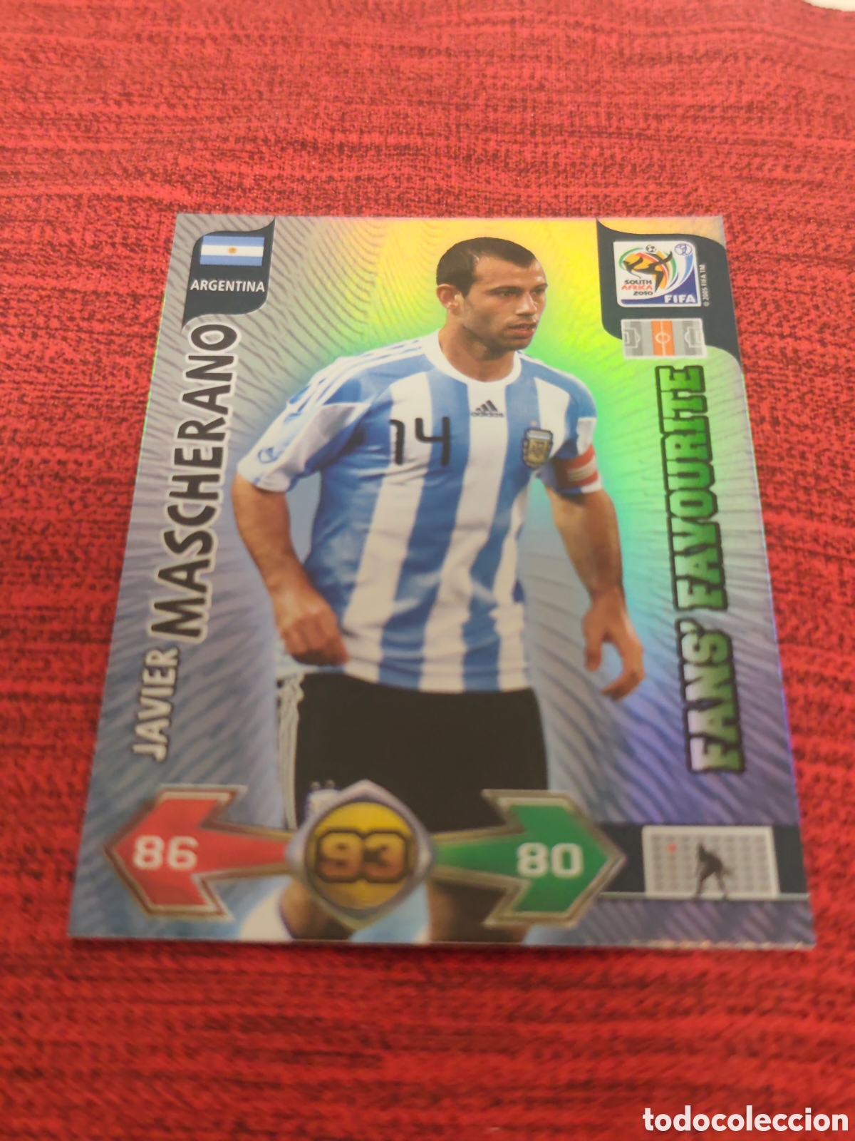 Cromos de f&uacute;tbol: FANS FAVOURITE MASCHERANO ARGENTINA ADRENALYN XL WORLD CUP SOUTH AFRICA 2010