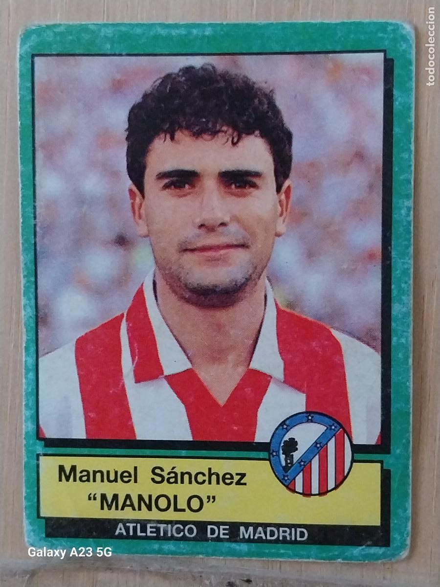 Cromos de f&uacute;tbol: MANOLO AT MADRID PANINI FUTBOL 90 CROMO 33 SIN PEGAR NUNCA SOBADO A&Ntilde;O 1990 **